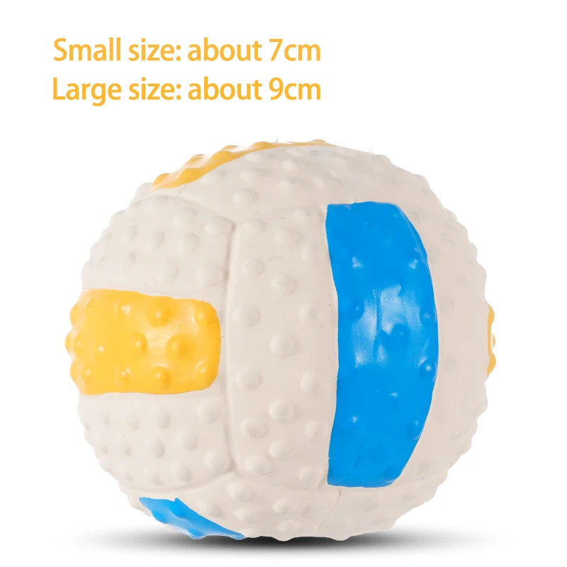 Pet Toys Olive Ball Squeaky Latex Dog Toy Ball S-L Soft Durable Interaction Smiling Face Rugby Dog Chewing Training Supplies