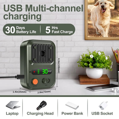 Anti Barking Devices, Auto Bark Deterrent Devices with 3 Modes, Rechargeable Dog Barking Silencer Sonic Barking Deterrent Indoor