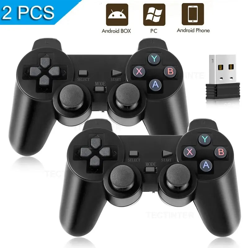2.4GHz Wireless Game Controller - High - Precision Buttons, Dual - Mode for Android TV Box & Windows PC