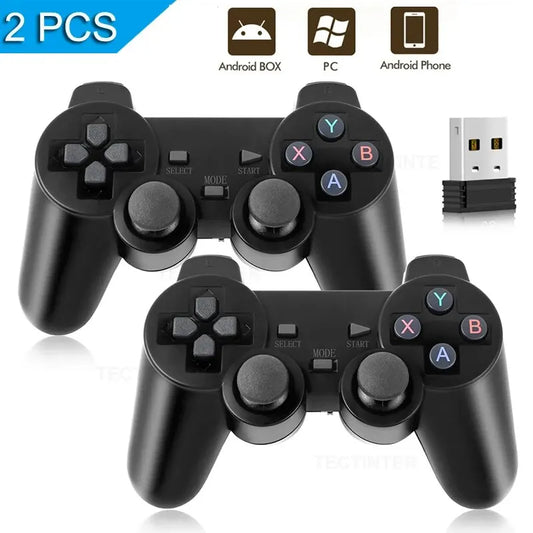 2.4GHz Wireless Game Controller - High - Precision Buttons, Dual - Mode for Android TV Box & Windows PC