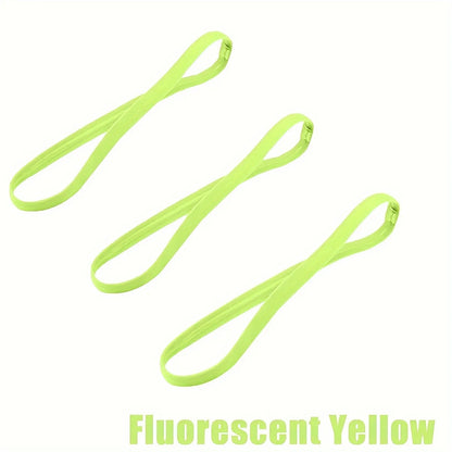 3pcs Sports Headbands Non-slip Running Elastic Sweatband Breathable Yoga Hair Bands Women Men Fitness Sweat Guide Hairbands