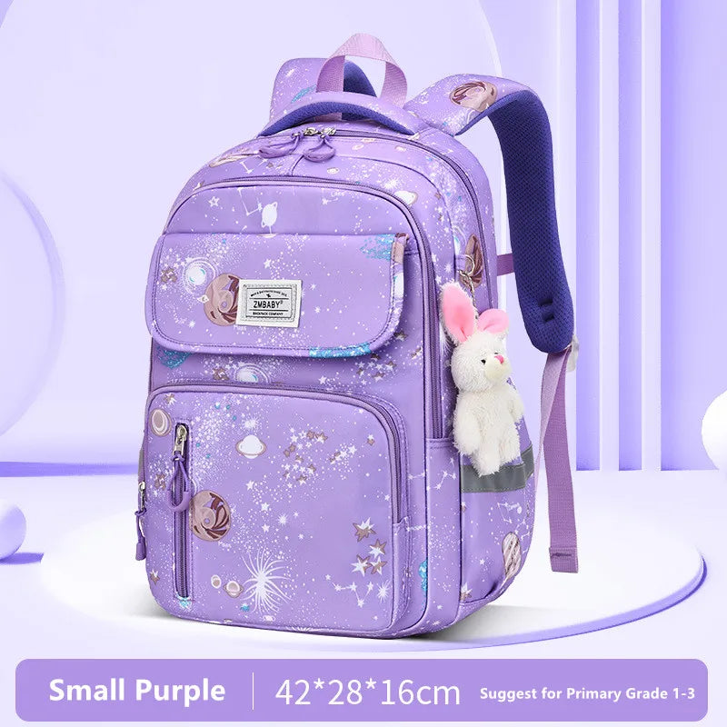 Kawaii School Backpack for Girls Elementary School bag for students Children Gift Pink Purple Bookbag primary girls schoolbag