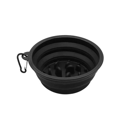 Pet Silicone Folding Bowl, Dog Slow Food Bowl, Outdoor Portable Dog Bowl, Tableware, Cat Rice Dog Bowls  Dog Water Bottle