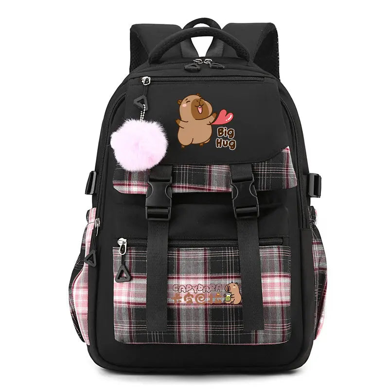 Fashion Backpack Lovely Capybara School Backpack for Girls Boys Book Bag Shoulder Backpacks Mochila Infantil Best Gift