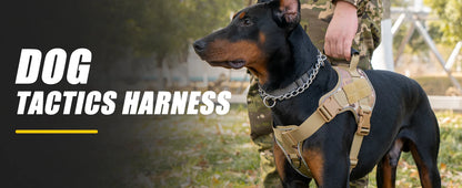 Tactical Dog Harness Pet Doberman Pinscher Pet Training Vest Dog Harness for Small Medium Large Dogs Explosion Proof