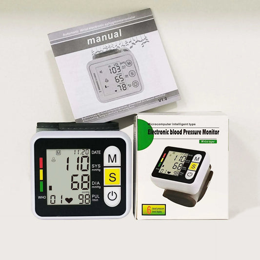 Digital Wrist Blood Pressure Monitor Medical Upper Arm Sphygmomanometer Automatic Tonometer Tensiometro Blood Pressure Meter