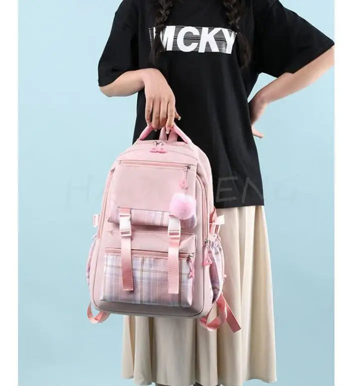 MINISO New Inside Out2 Backpacks Women Laptop Computer Large School Backpacks for Girls Packsack Birthday Gift