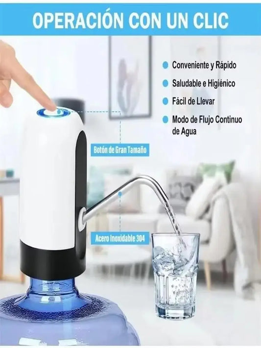 1pc  Automatic Water Bottle Pump USB Charging Water Pump One Button Automatic Switch Of Water Dispenser