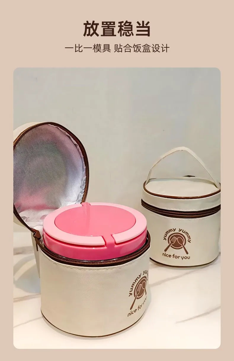 630ml Snoopys Food Thermal Jar Insulated Soup Cup Stainless Steel Vacuum Lunch Box with Handle Portable Sealed Bento Boxes Gift