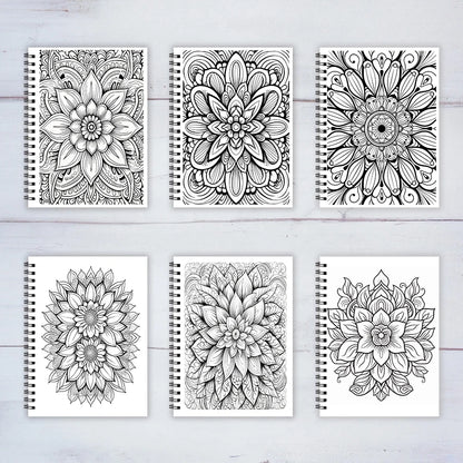 Mandala Adult Coloring Book - 8.3x11.2 inches Stress relief coloring book 22 pages of art therapy illustrations to relieve anxie