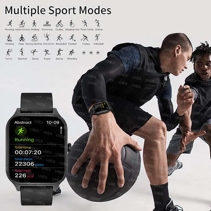 New Luxury Smartwatches Men Full Screen Bluetooth Call Valentine Gift Alarm Clock Custom Photo Health Tracking Watch Women 2025
