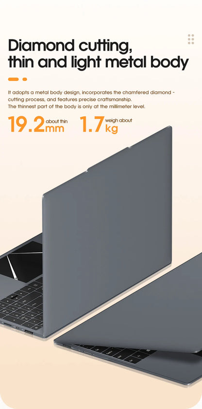 Laptop 15.6 Inch Intel N5095 Windows 10 Notebook Computer 16GB DDR4 512GB SSD 4000mAh Business Study Gaming Portable Laptop