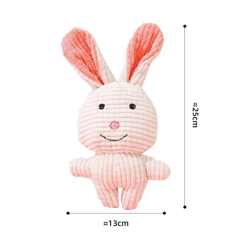 Plush Dog Toy Bite Resistant Squeaky Sound Dog Toy for Small Large Dogs Puppy Pets Training Accessories Cute Animals Shape