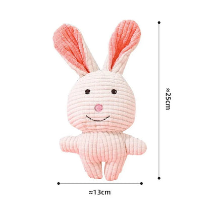 Plush Dog Toy Bite Resistant Squeaky Sound Dog Toy for Small Large Dogs Puppy Pets Training Accessories Cute Animals Shape