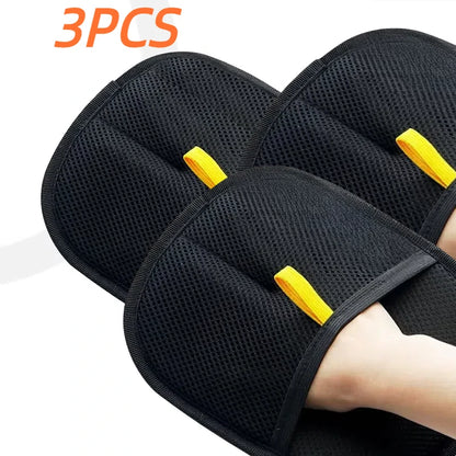 Upgraded Pet Grooming Gloves Cats Hair Brush Pet Removal Gloves Dual Brush Static-free Cat Cleaning Tool Hair Stripping Mitts