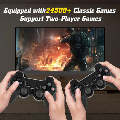 4K TV Game Stick Built-in 20000+ Games Retro Handheld Game Player NEW Video Game Console 64G 2.4G Wireless Controller Gamepad