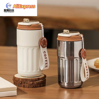 Premium products Intelligent thermos coffee LED temperature display coffee cup 316 stainless steel tumbler portable thermos