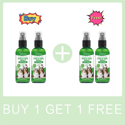 Mite Removal Spray Cats Dogs Flea Killer Itching Relief Remove Ticks Cat Allergy Treatments Anti Lice Insect Pet Skin Care Spray