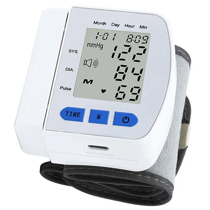 Digital Wrist Blood Pressure Monitor Medical Upper Arm Sphygmomanometer Automatic Tonometer Tensiometro Blood Pressure Meter