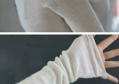 2023 New autumn/winter cashmere sweater women's turtleneck pullover ultra-thin pile neck sweater wool knit