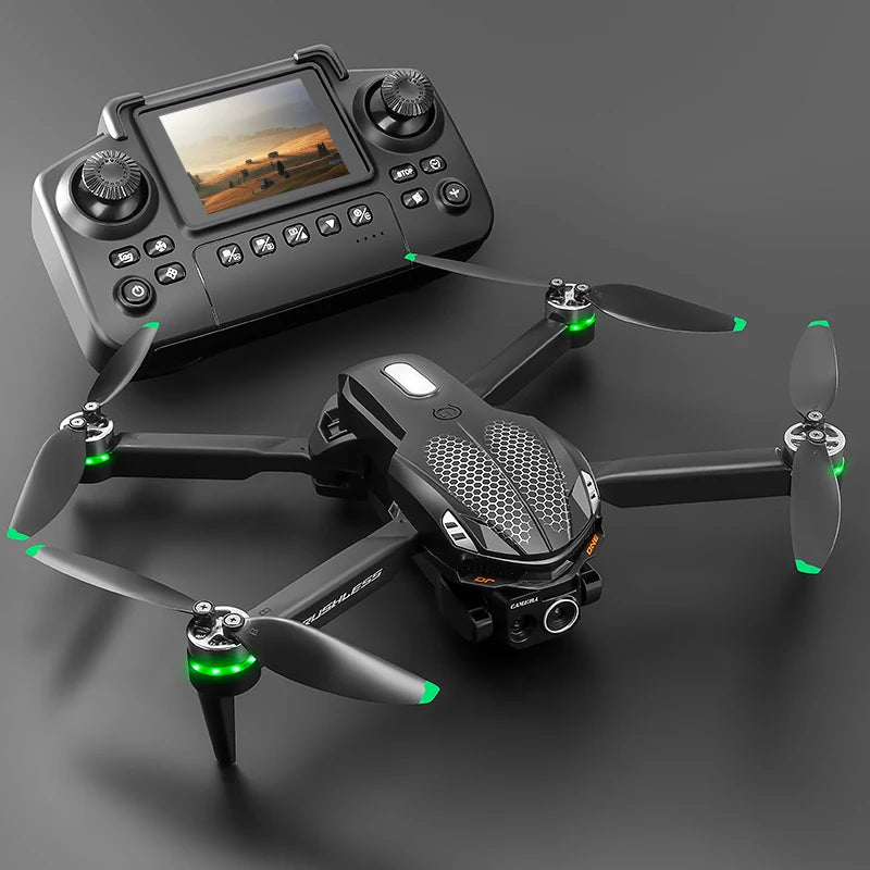 2025 S168 RC Drone Brushless Motor 8K HD Dual Cameras Optical Flow Positioning and Intelligent Obstacle Avoidance Aircraft Toy