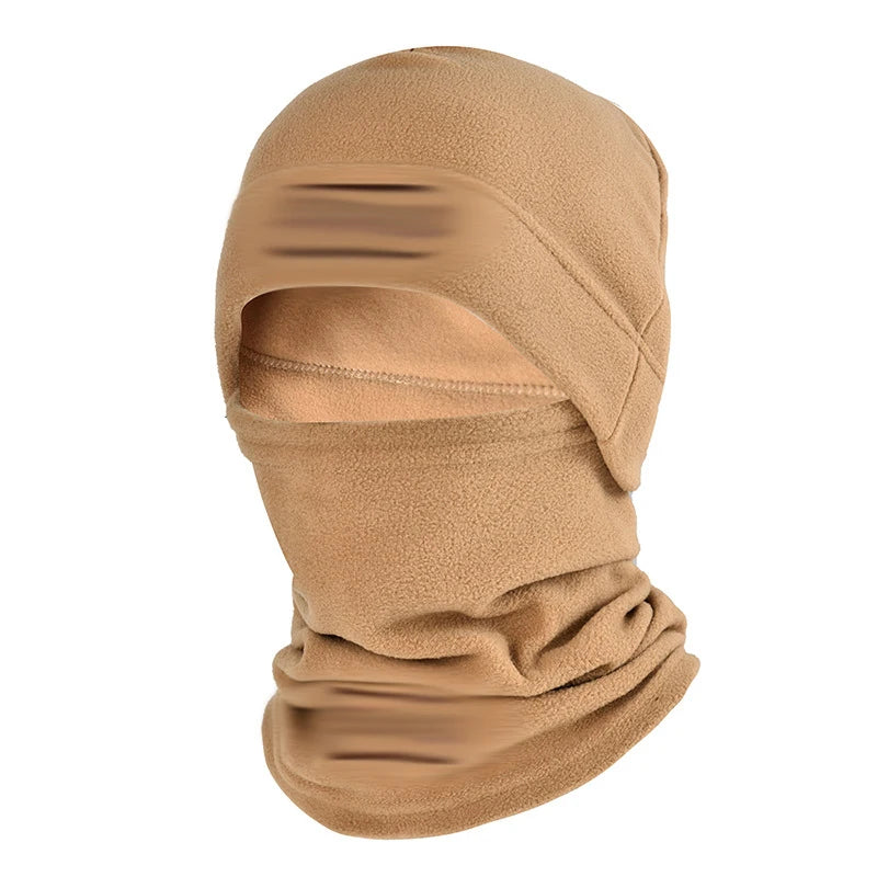 Autumn And Winter Fleece Hat Men's Sports Cold Swing Fleece Neck Cover Outdoor Cycling Mountaineering Mask Warm Cold Neck Set