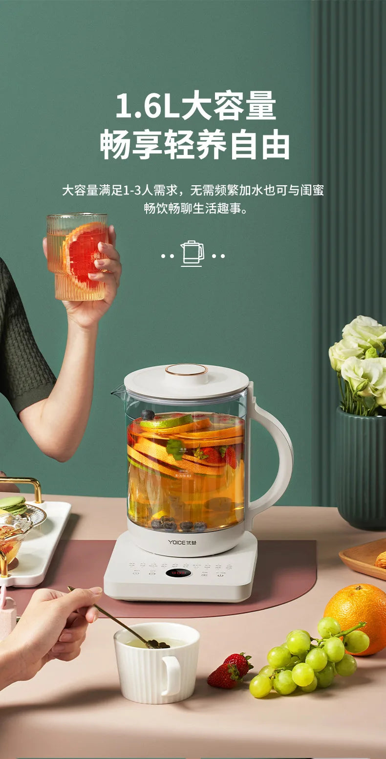 1L Multifunctional Herbal Tea Maker Electric Kettle Home Stewing Cooking Flower Medicine Boiling Pot Wholesale