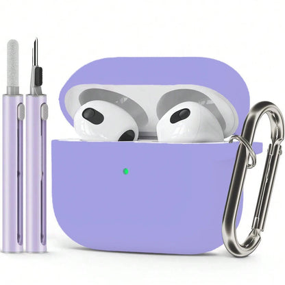 Earphone Case for AirPods Pro2 Cover with Cleaner Kit Soft Silicone Protective with Hook Wirless Headphones Cover