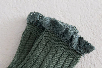 New Ruffle Baby Girls Socks Mesh Kids Socks Cute Lace Frilly Ankle Short Sock Breathable Princess Children Girl Dance Socken