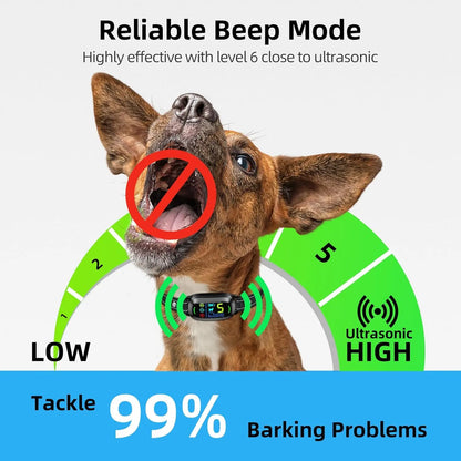 Dog Bark Collar,Rechargeable Smart Collar,Anti Barking Training Collar with 5 Adjustable Sensitivity Beep Vibration Shock