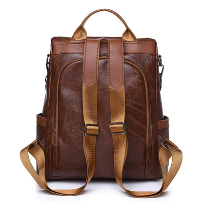 Women's fashionable backpack, shoulder bag, travel multifunctional bag, handbag, handbag, suitable for different scenarios