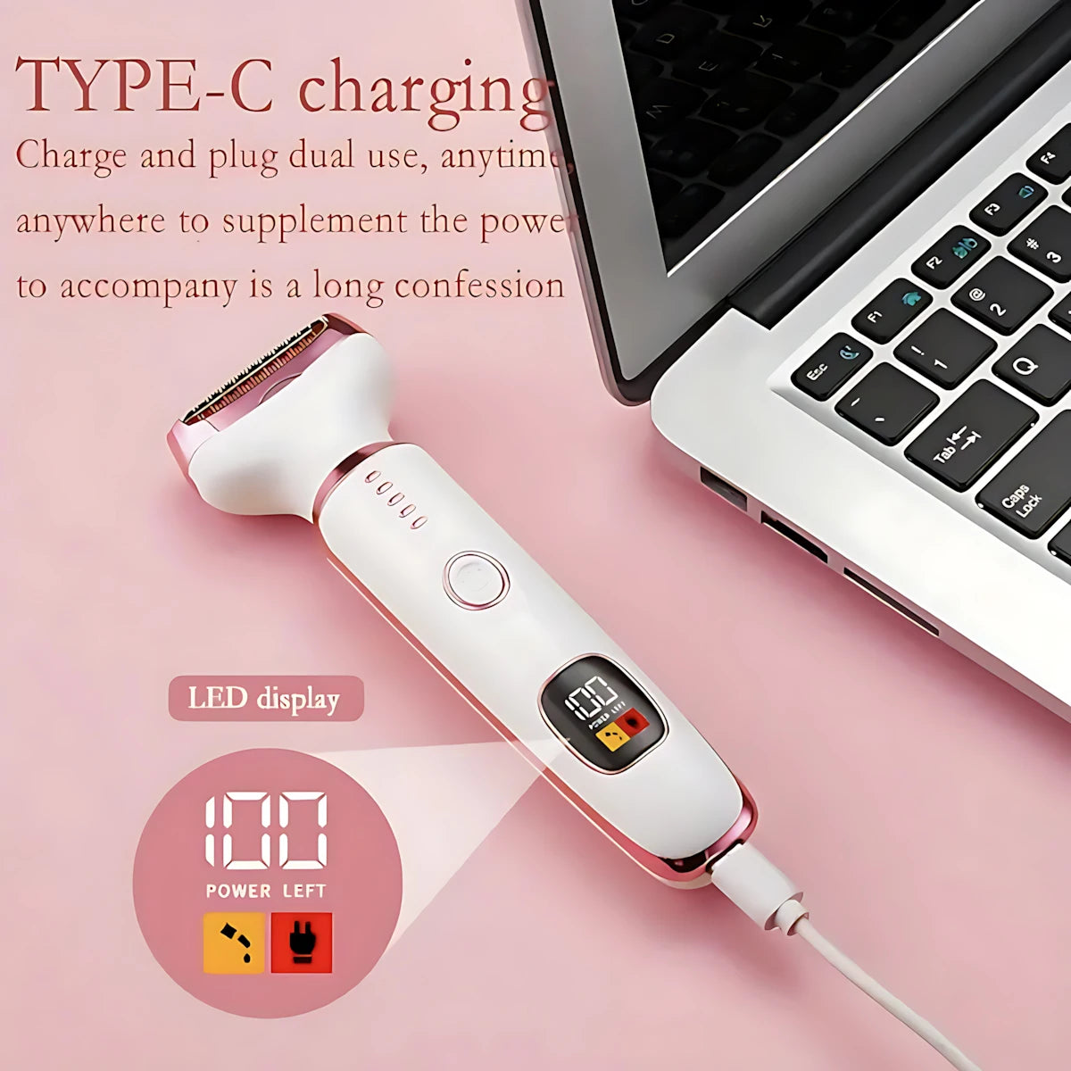 Women Epilator Trimmer Electric Lady Shaver Groin Armpit Arm Leg Bikini Hair Razor Rechargeable Lithium Battery Grooming Kit