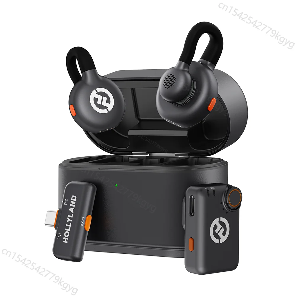 Hollyland Lark M2S Wireless Microphone for iPhone Camera Android PC Noise Cancellation Microphone for Photography Vlog Interview