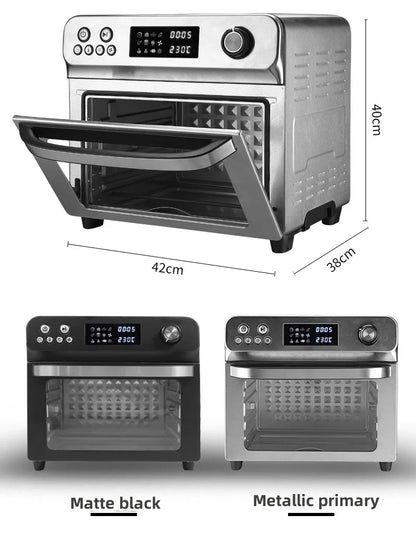 Intelligent automatic household visual stainless steel electric fryer oven
