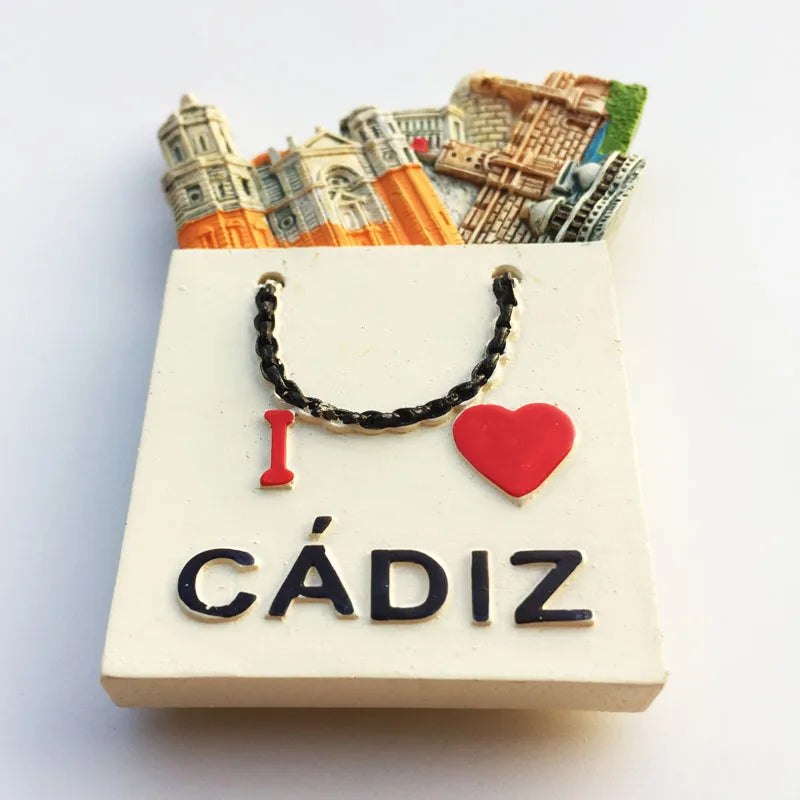 Europe Spain 3D Refrigerator Magnet Tourist Souvenirs Stickers,Home & Kitchen Decoration Fridge Magnet Message Sticker