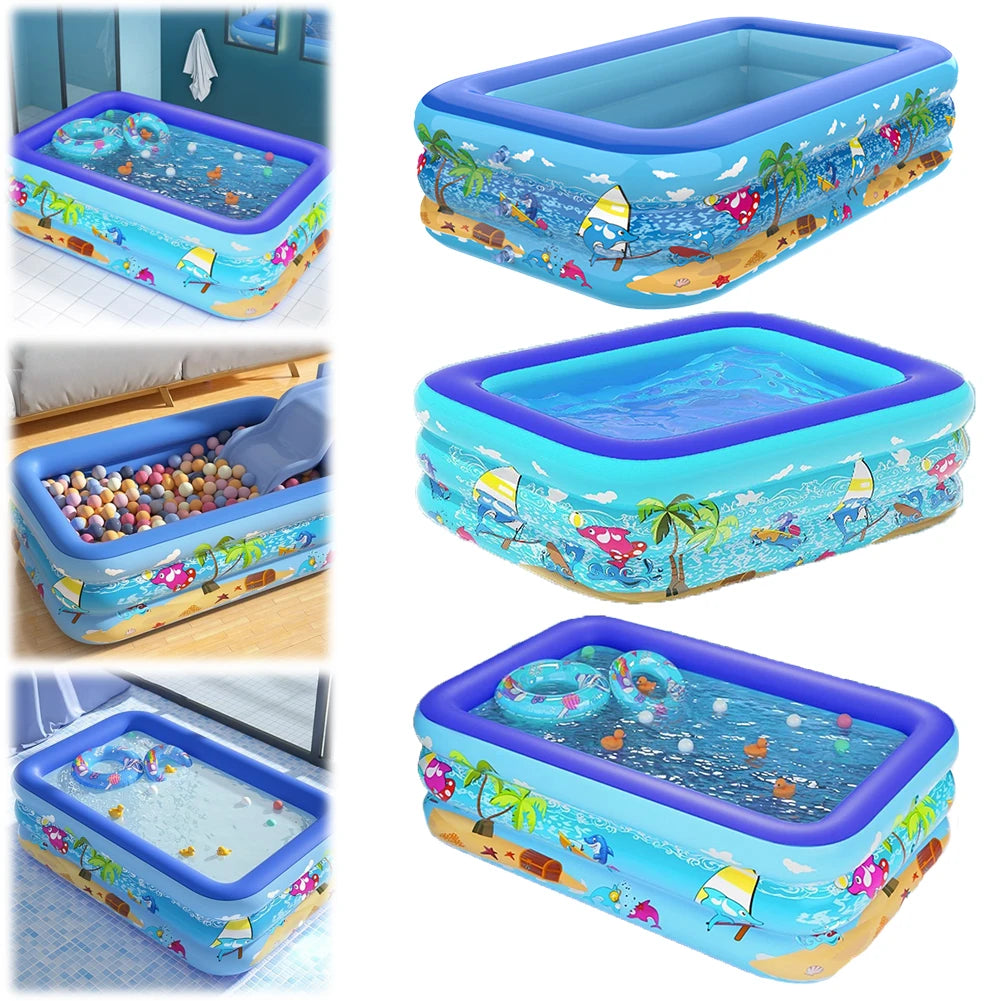 Children's Swimming Pool Inflatable Toys Family Adult Swimming Pools Summer Indoor Outdoor Party Toys Garden Baby Bath Bathtub