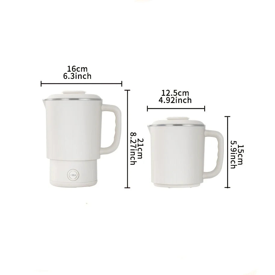 Travel Folding Kettle Outdoor Portable Small Folding Kettle 304 Stainless Steel Electric Kettle Boiler