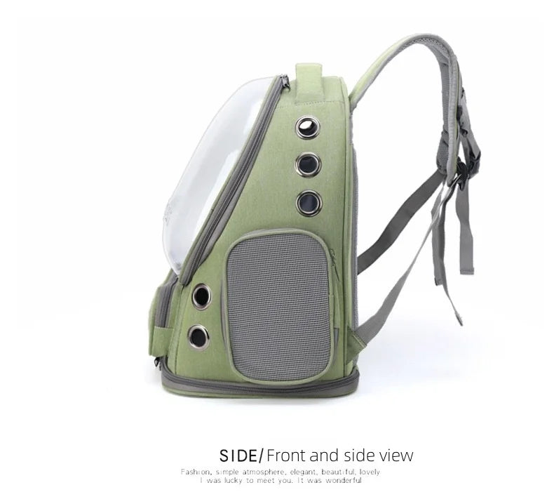 Transparent Pet Carrier Backpack Outdoor Travel Essential for Cats Small Dogs Breathable Design Comfortable Premium Pet Supplies
