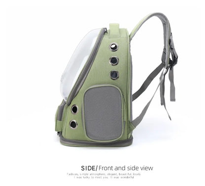 Transparent Pet Carrier Backpack Outdoor Travel Essential for Cats Small Dogs Breathable Design Comfortable Premium Pet Supplies