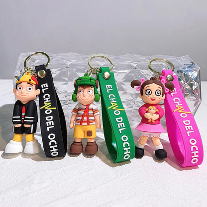 Hot Game Friday Night Funkin Keychain Cute 3D Model Silicon Keychain for Backpack Keyrings Accessories Fans Gifts Trinkets