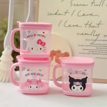 Sanrio Hello Kitty Kitchen Seasoning Box Kuromi Melody Cinnamoroll Msg Salt Sugar Jar Household Seasoning Jar Storage Box