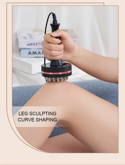 Electric Meridian Brush Body Massager Heated GuaSha Hot Compress Scraping Lymphatic Drainage Machine Fat Burner Health Care Tool