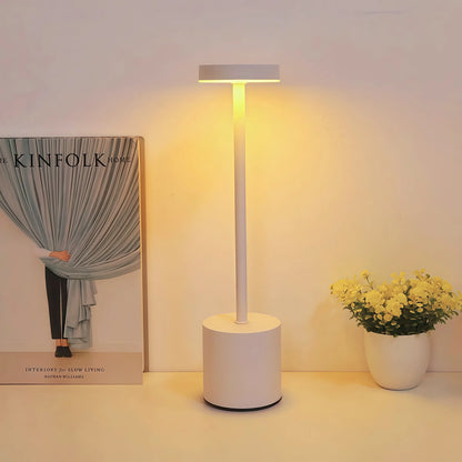 Wireless charging LED desk lamp | 3-color + adjustable dimming | USB charging | Bedside lamp | Festival gift.