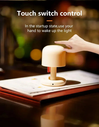 Mini Sunset Night Lamp Desktop Creative USB Rechargeable Ins Mushroom Style Led Night Light for Coffee Bar Home Decor Bedroom