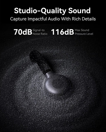 Hollyland Lark M2S Wireless Microphone for iPhone Camera Android PC Noise Cancellation Microphone for Photography Vlog Interview