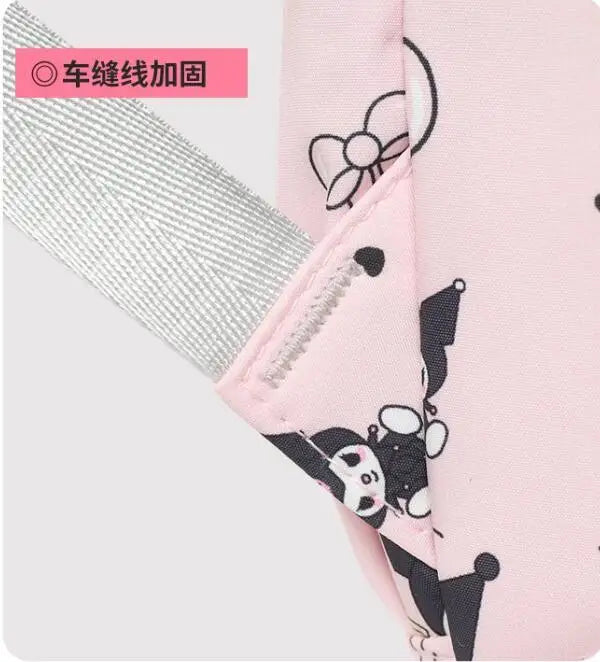 Kawaii Kuromi Backpack Junior High School Bag Student Schoolbag Anime Cartoon Shoulder Bag Girls Gift