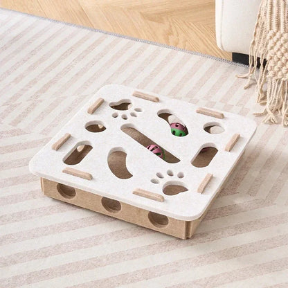 "Interactive Cats Puzzle Toys - Mental Stimulation Maze Box&Sensory Games for Indoor Kittens | Fun Brain Teaser for Smarts Cats"