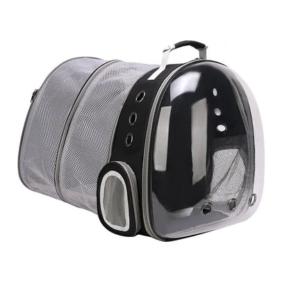 Pet Backpack Transparent Space Capsule Double Shoulder Cat Go Out Backpack Expandable Cat Bag Go Out Portable Small Dog Bag