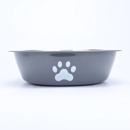 Dog bowl new pet bowl large capacity dog food bowl stainless steel anti-overturning household dog bowl pet supplies
