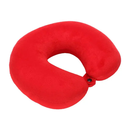 Nanoparticles U Shaped Travel Pillow Neck Support Headrest Microbeads Filling Colorful Soft Cushion Flight for AirPlane Car